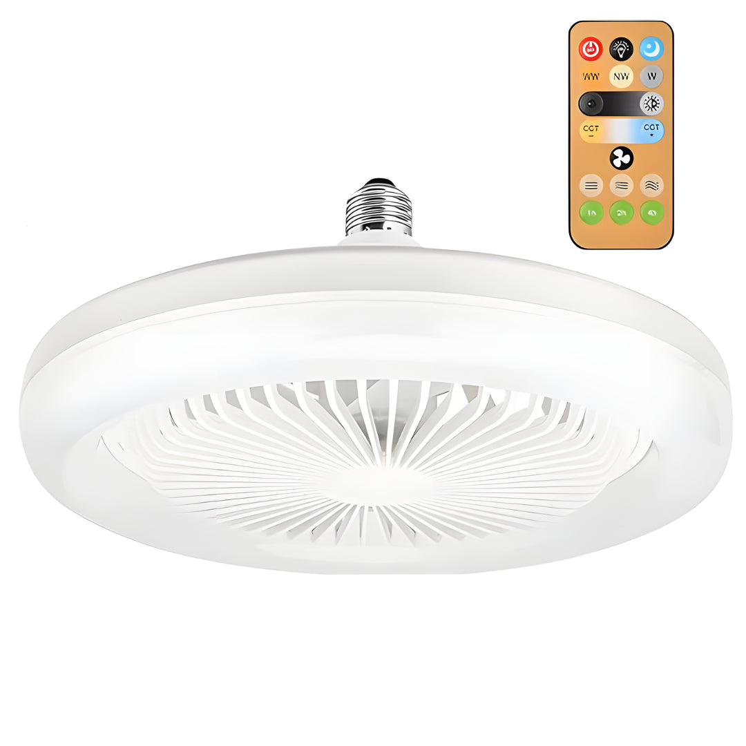 Ventilador con Luz LED 2 en 1 – Iluminación y frescor en un solo dispositivo