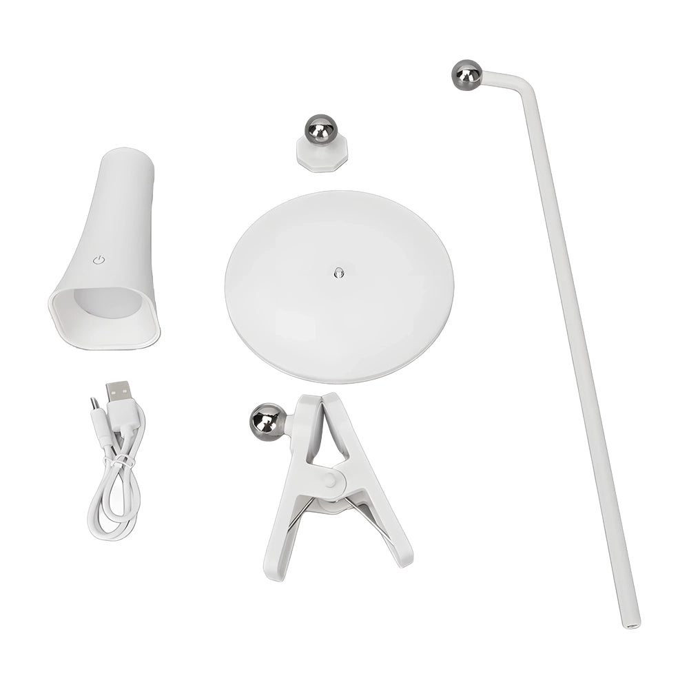 Lámpara de escritorio 4 en 1 ( blanco negro )