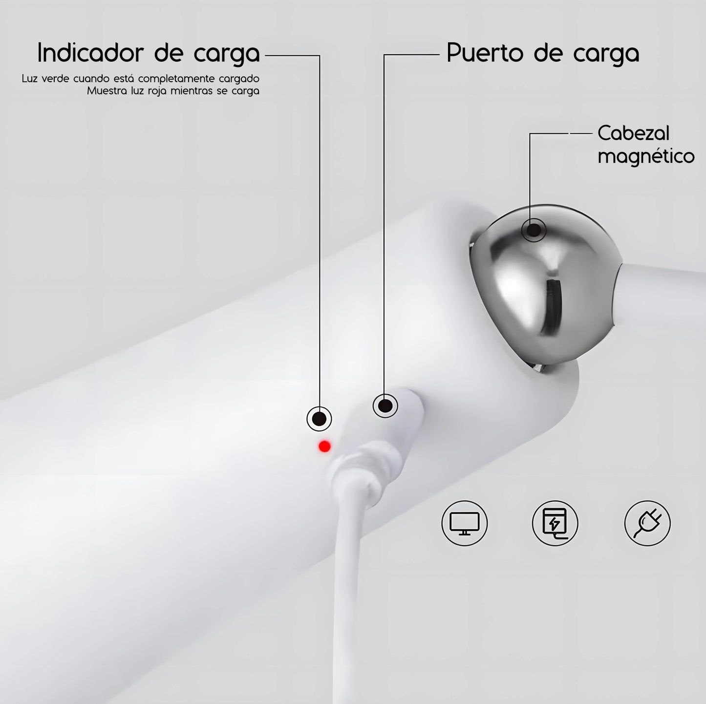 Lámpara de escritorio 4 en 1 ( blanco negro )